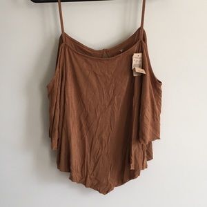 Super Soft Cold Shoulder Top